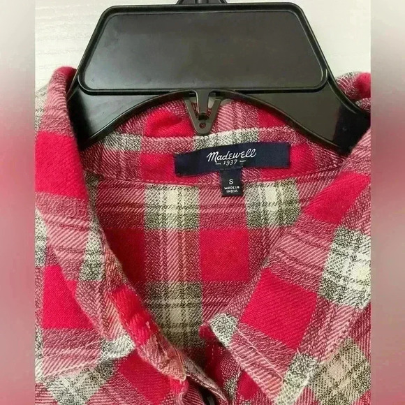 Madewell women’s flannel shirt dress size S - Picture 2 of 4